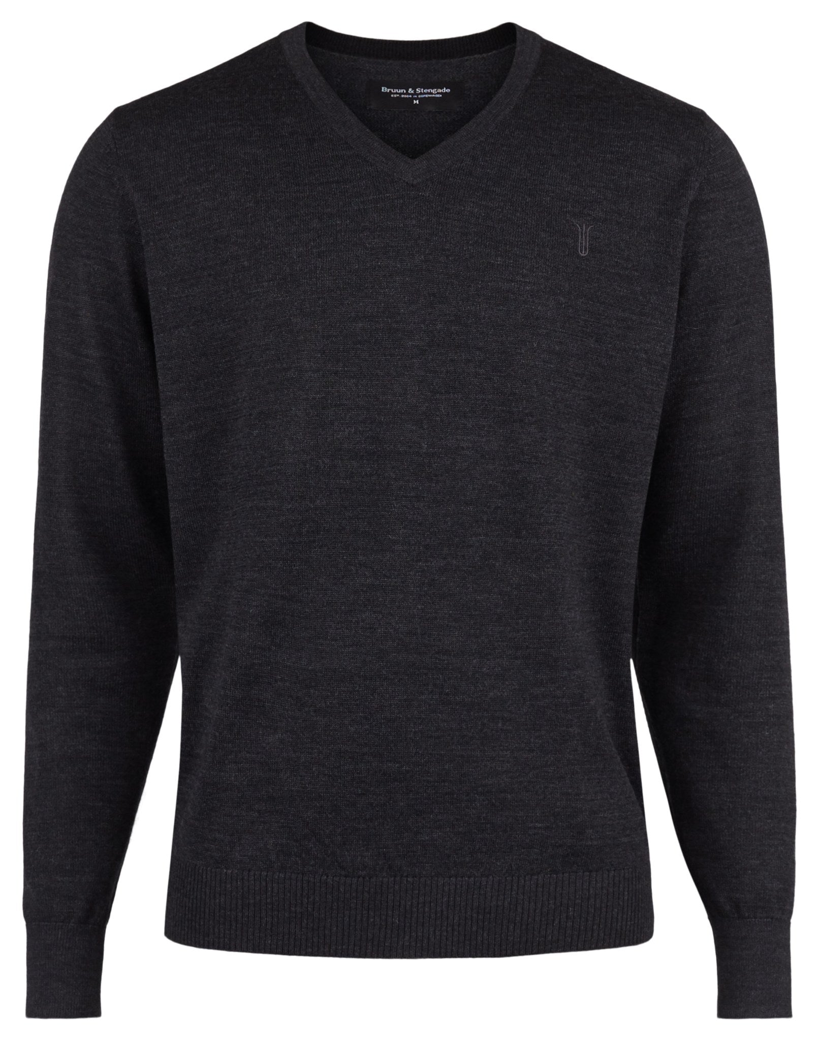 BS Neptune Regular Fit Stickad Tröja - Charcoal