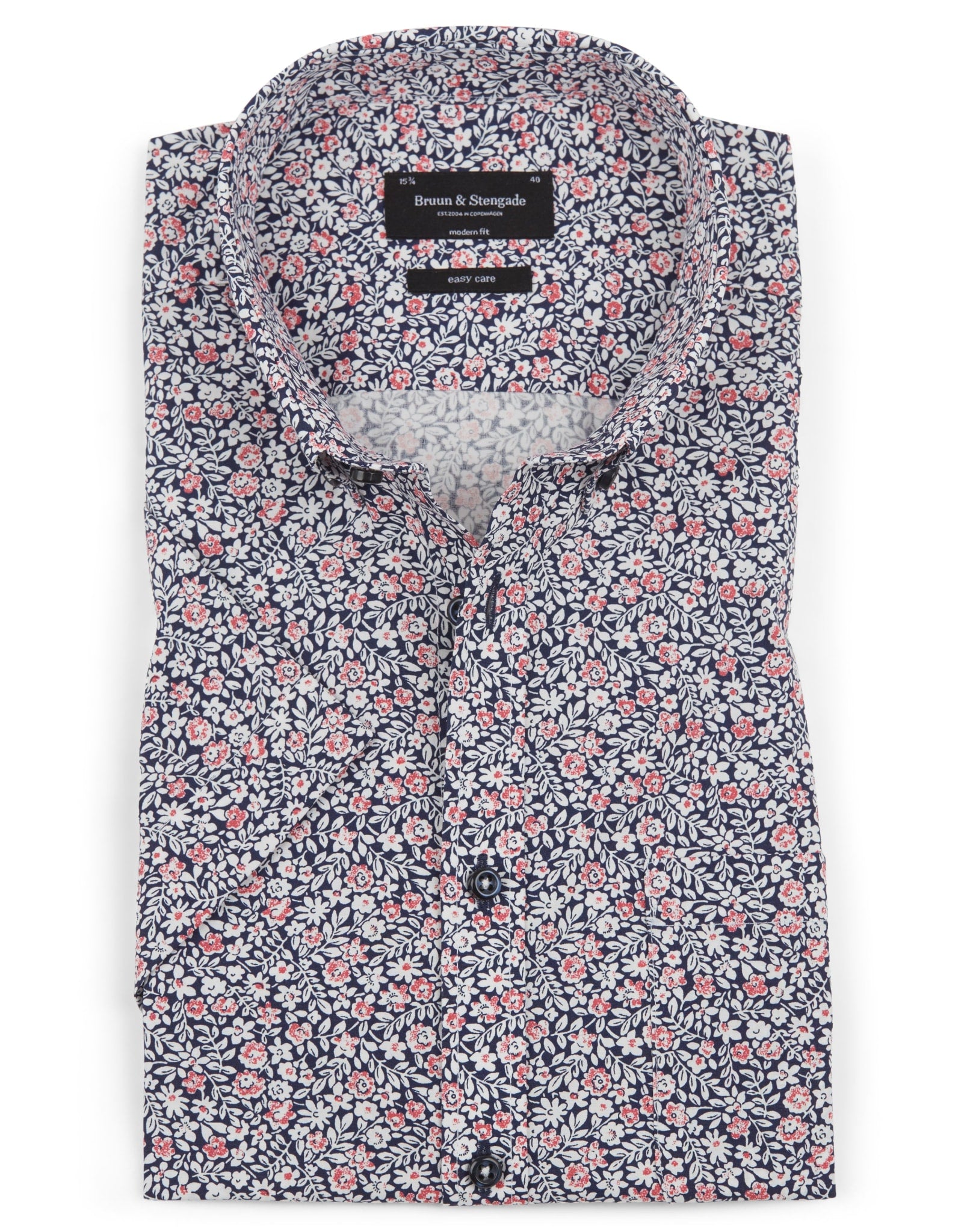 BS Nganga Modern Fit Skjorta - Navy