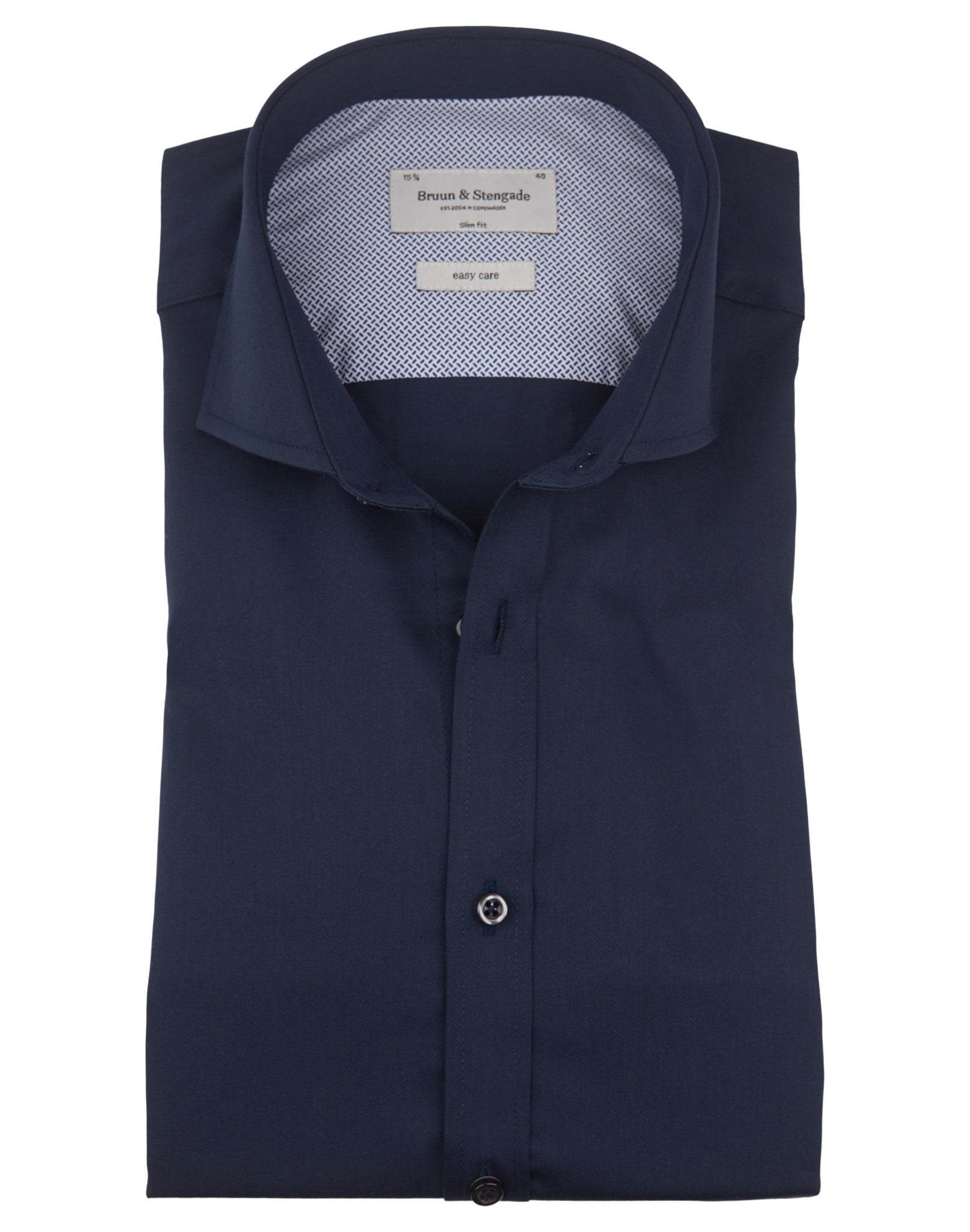BS Ortiz Slim Fit Skjorta - Navy