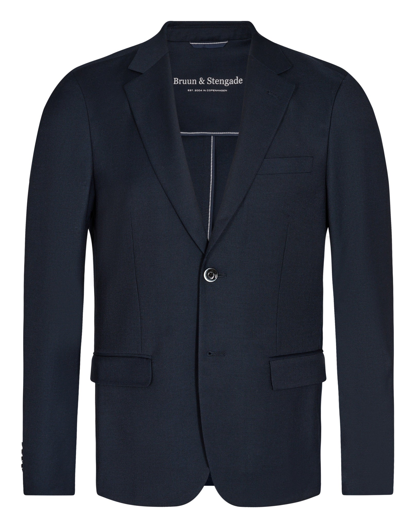 BS Napa slim fit-kavaj – marinblå