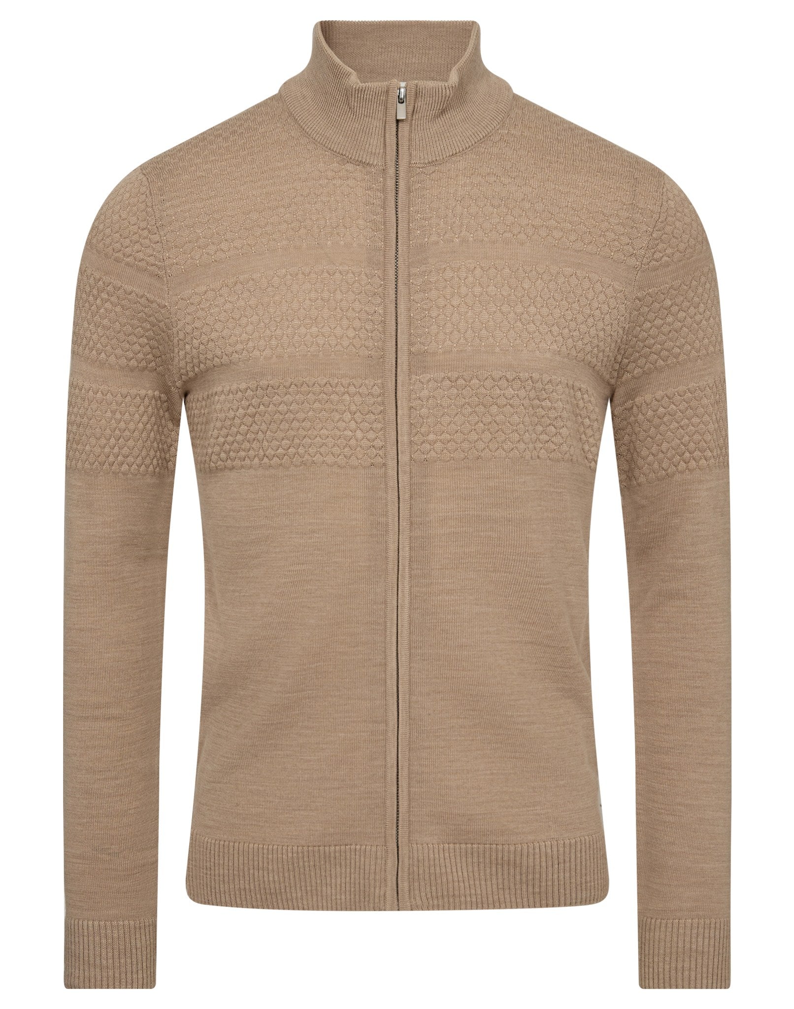 BS Eaton Regular Fit Stickat - Sand