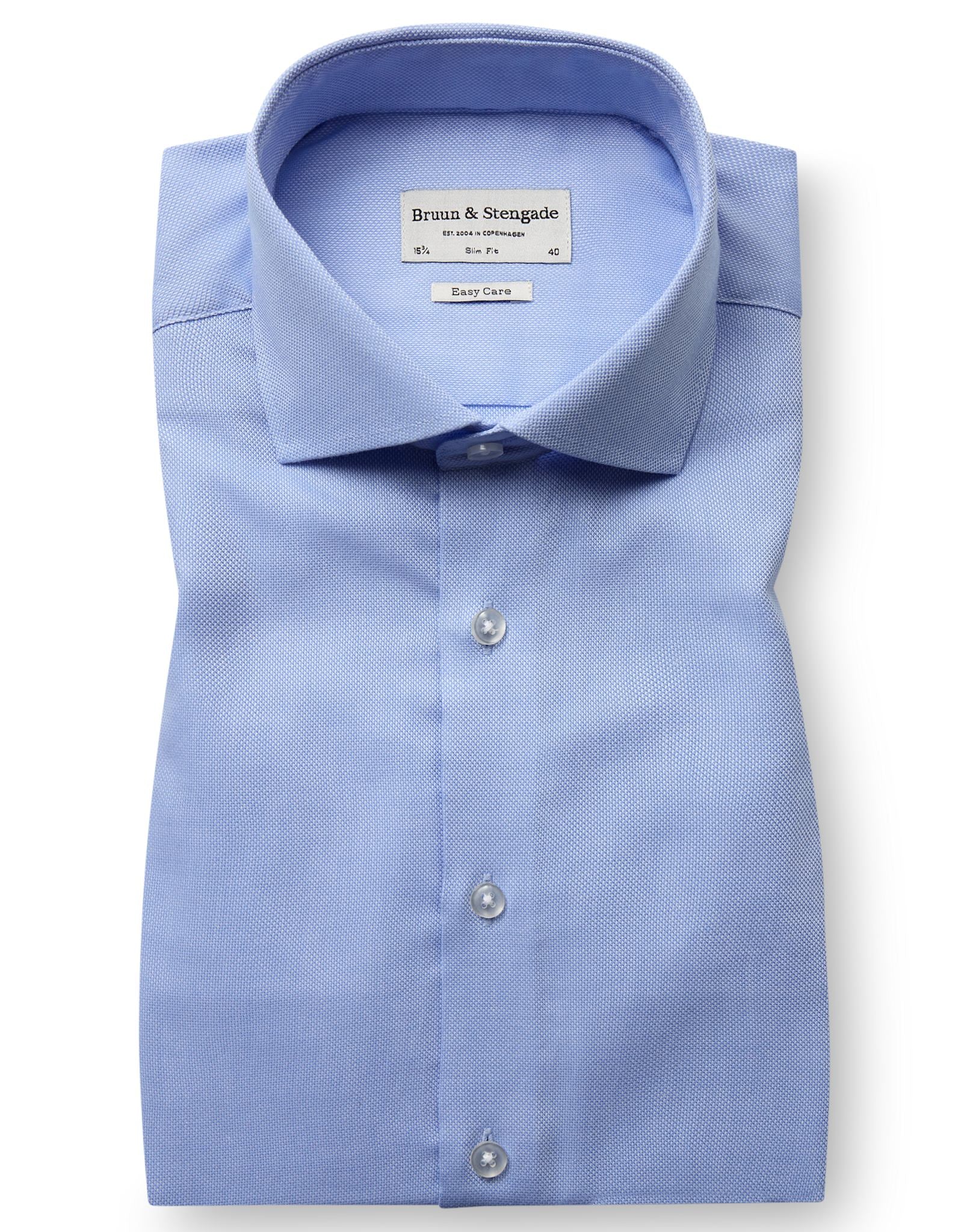 BS Zverev Slim Fit Skjorta - Light Blue