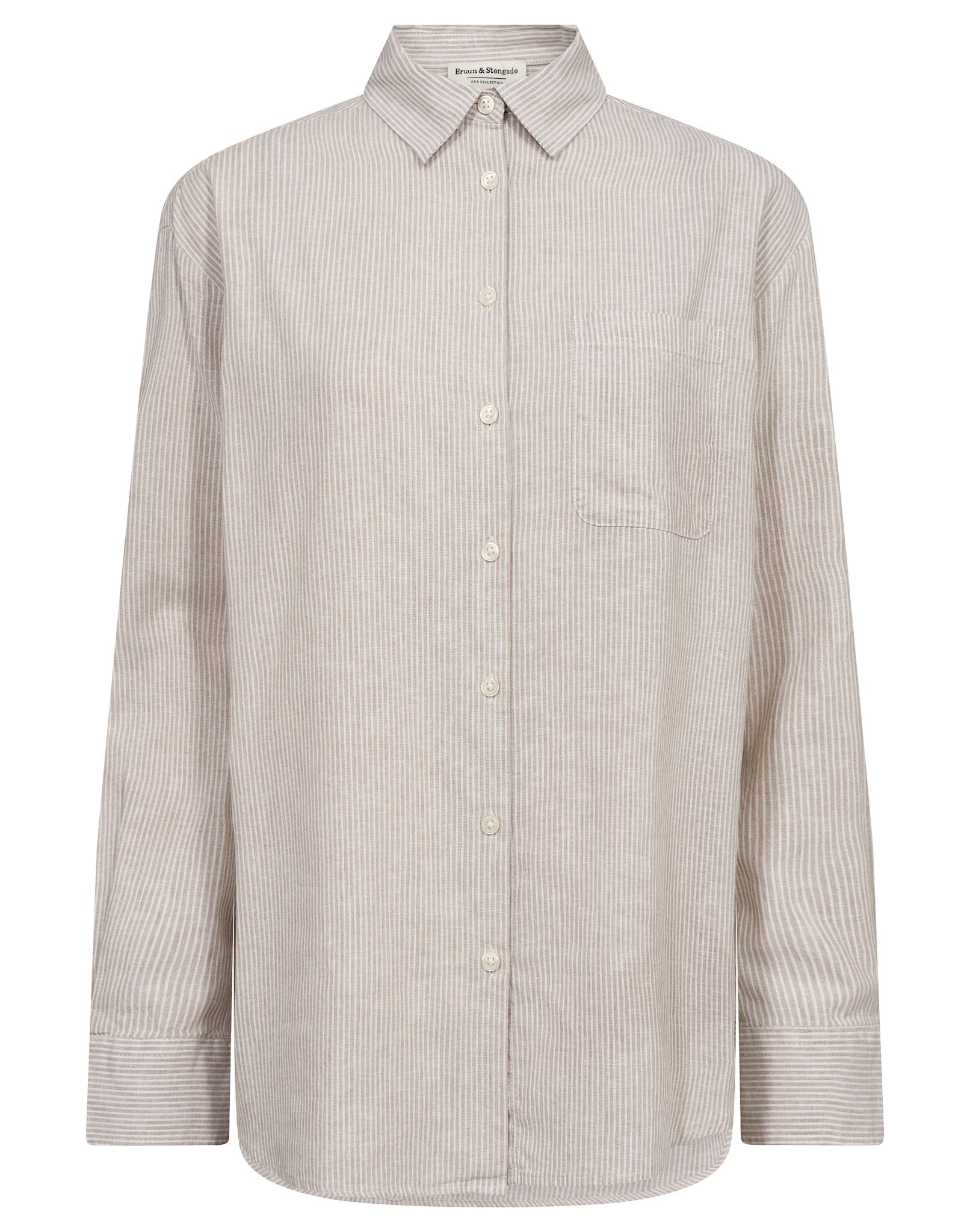 BS Aglaia Regular Fit Skjorta - Clay/White