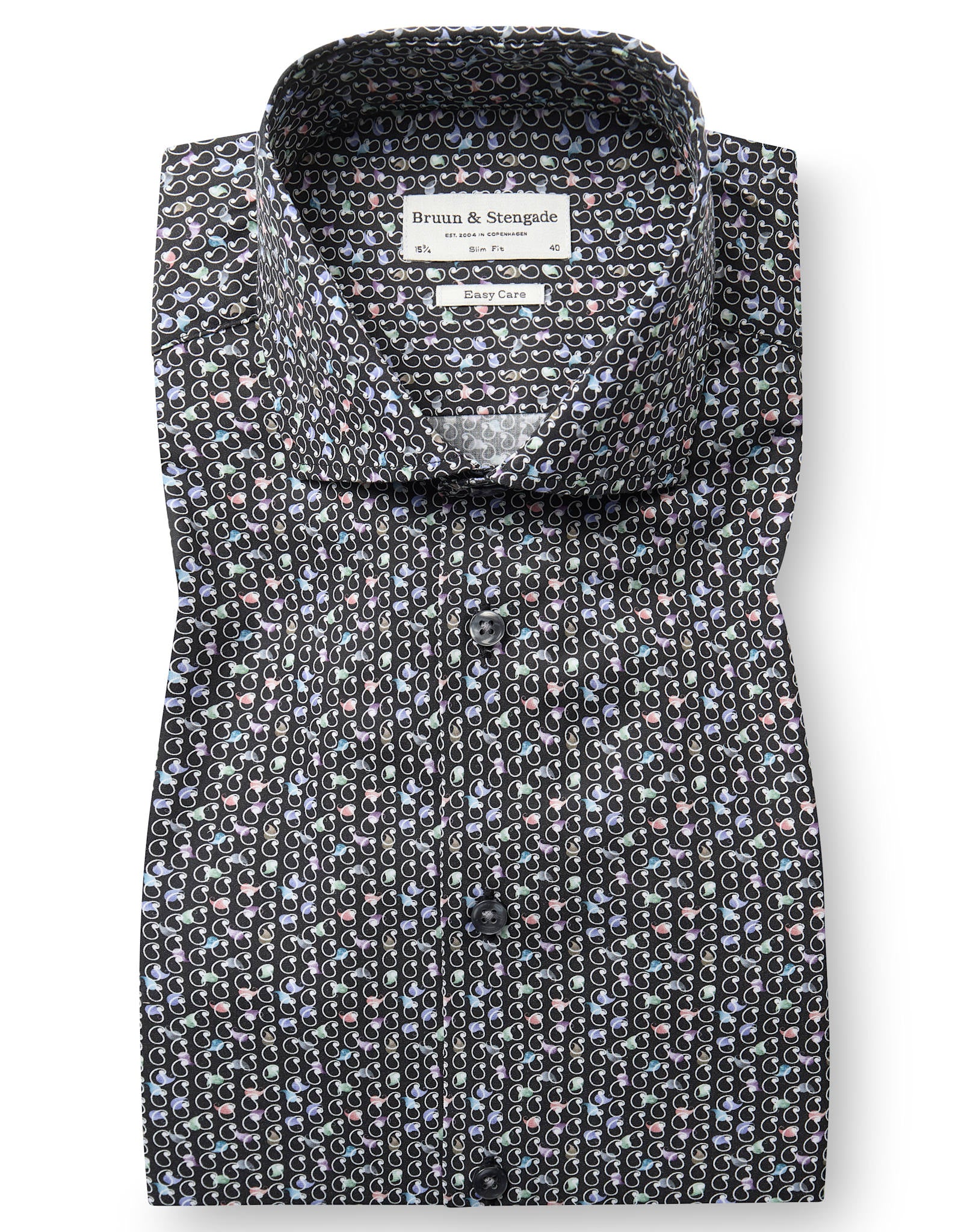 BS Snell Slim Fit Skjorta - Black