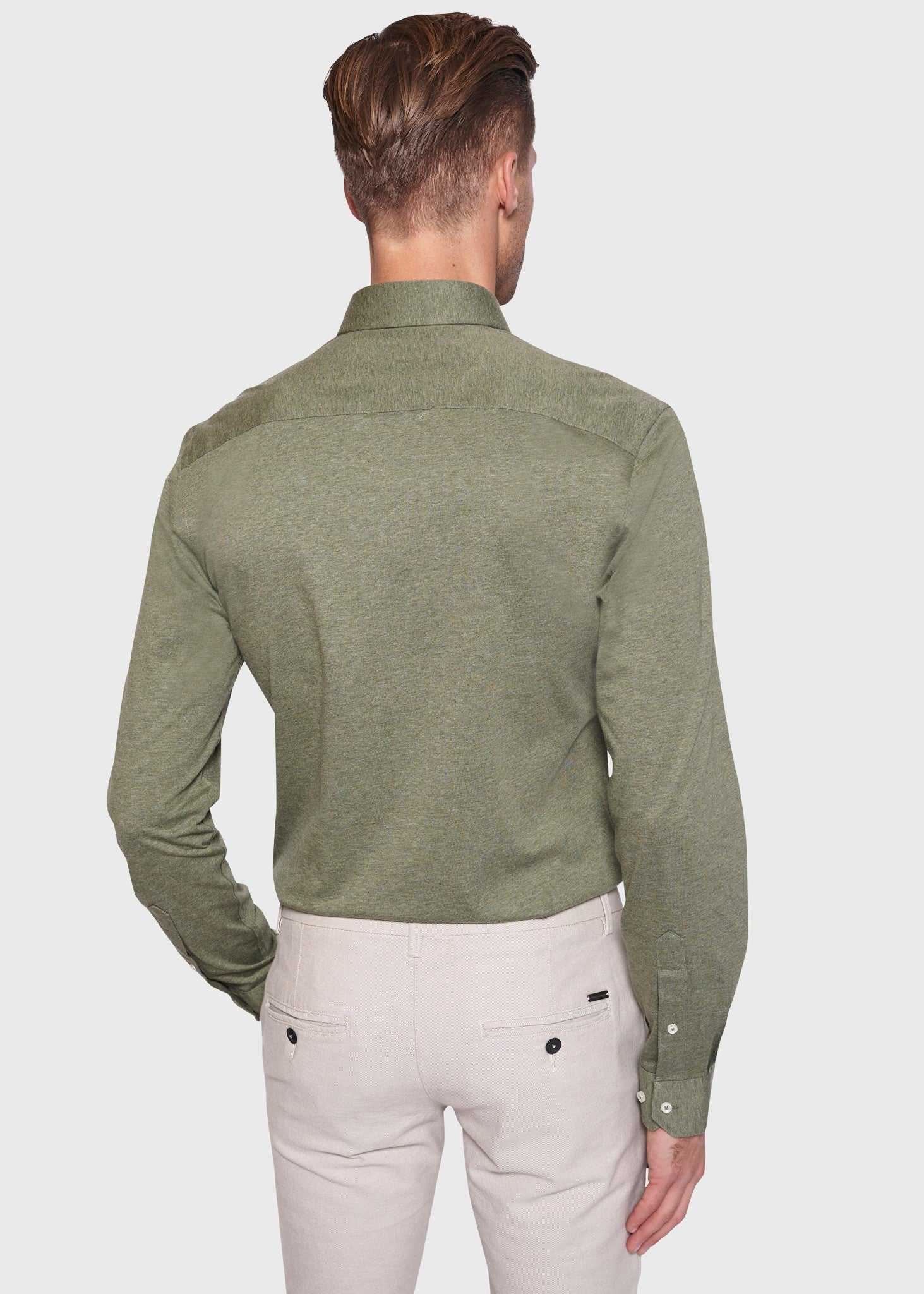 BS Parrot Slim Fit Skjorta - Grön