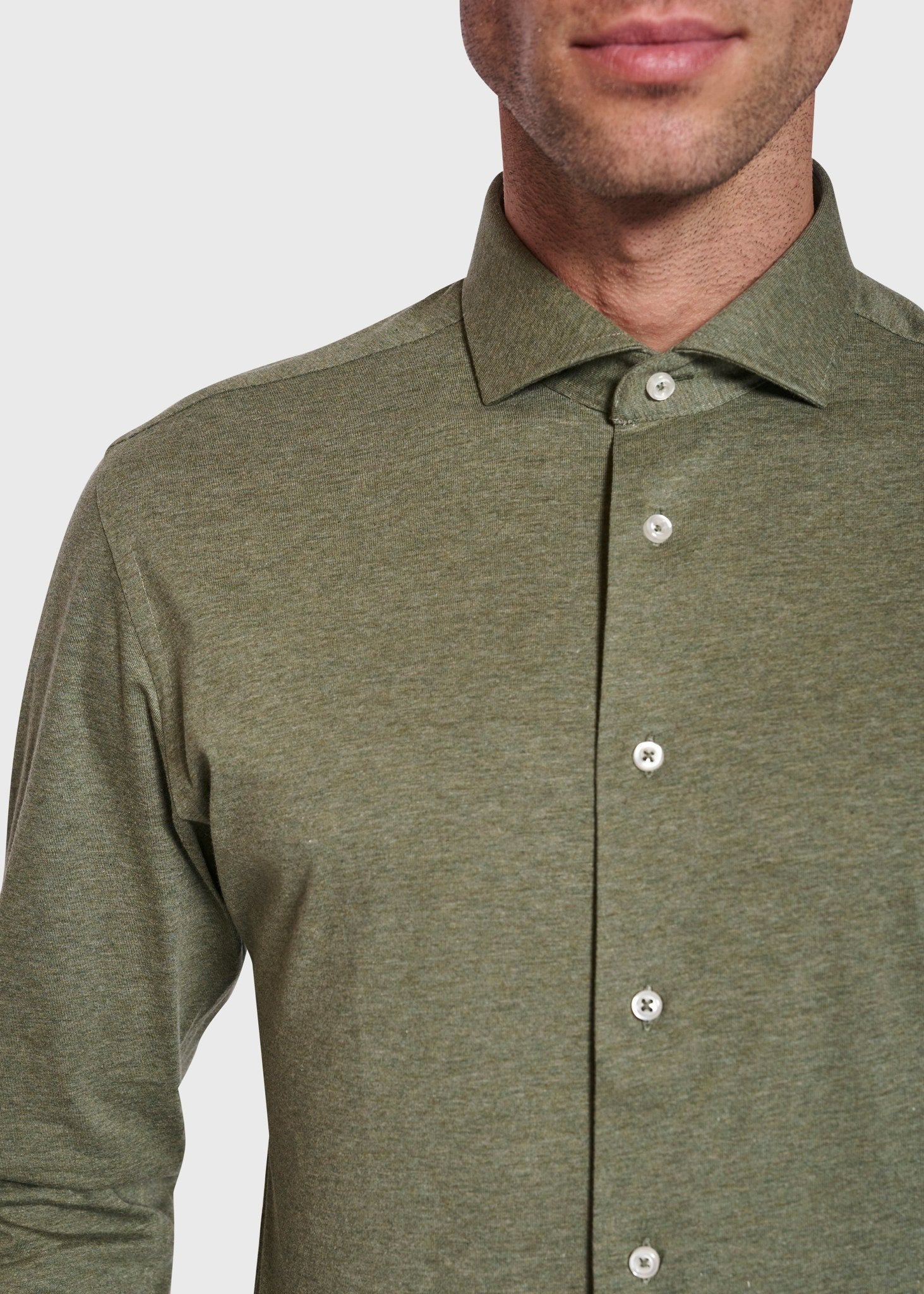 BS Parrot Slim Fit Skjorta - Grön