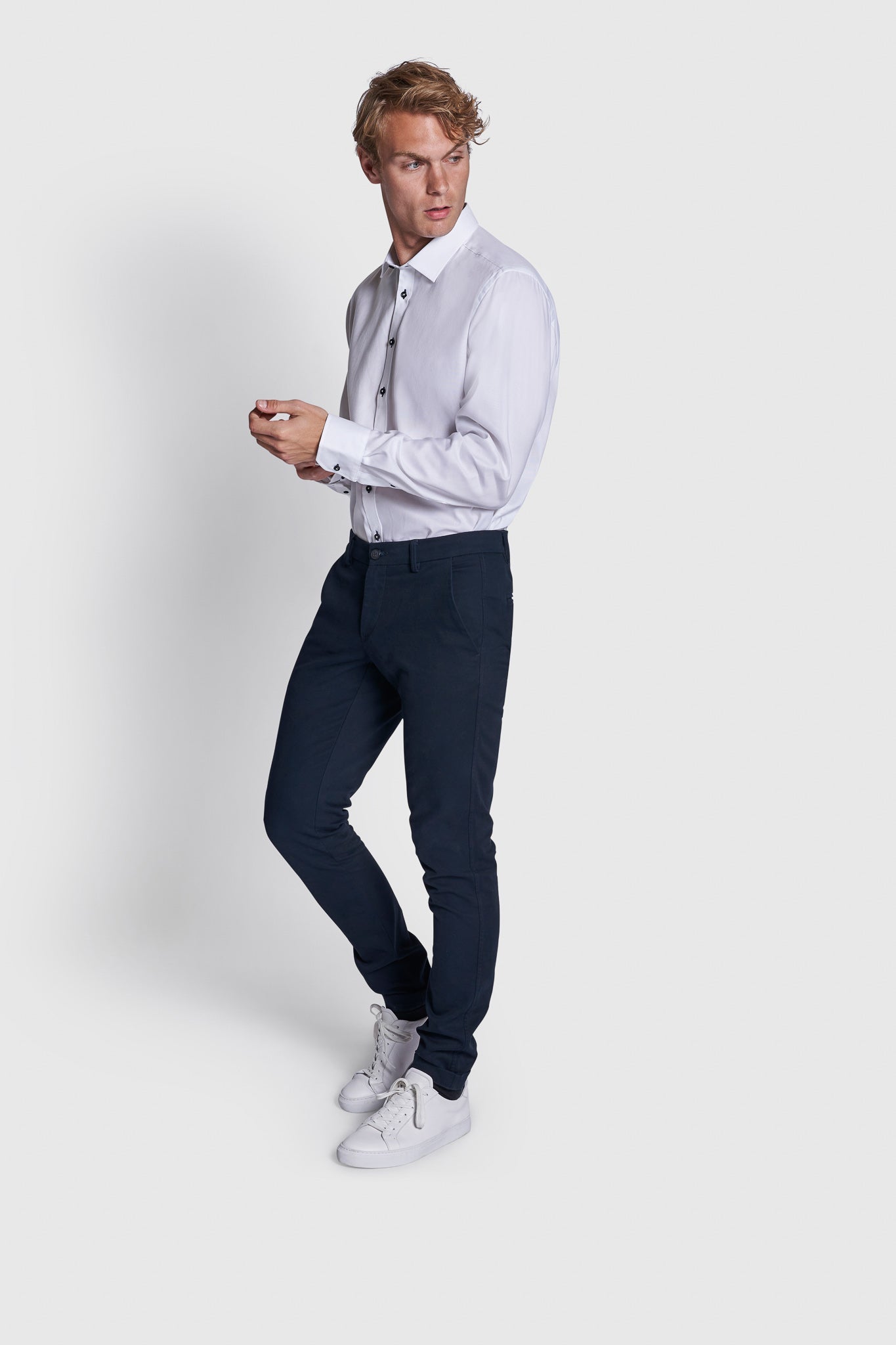 BS Pat Modern Fit Skjorta - White