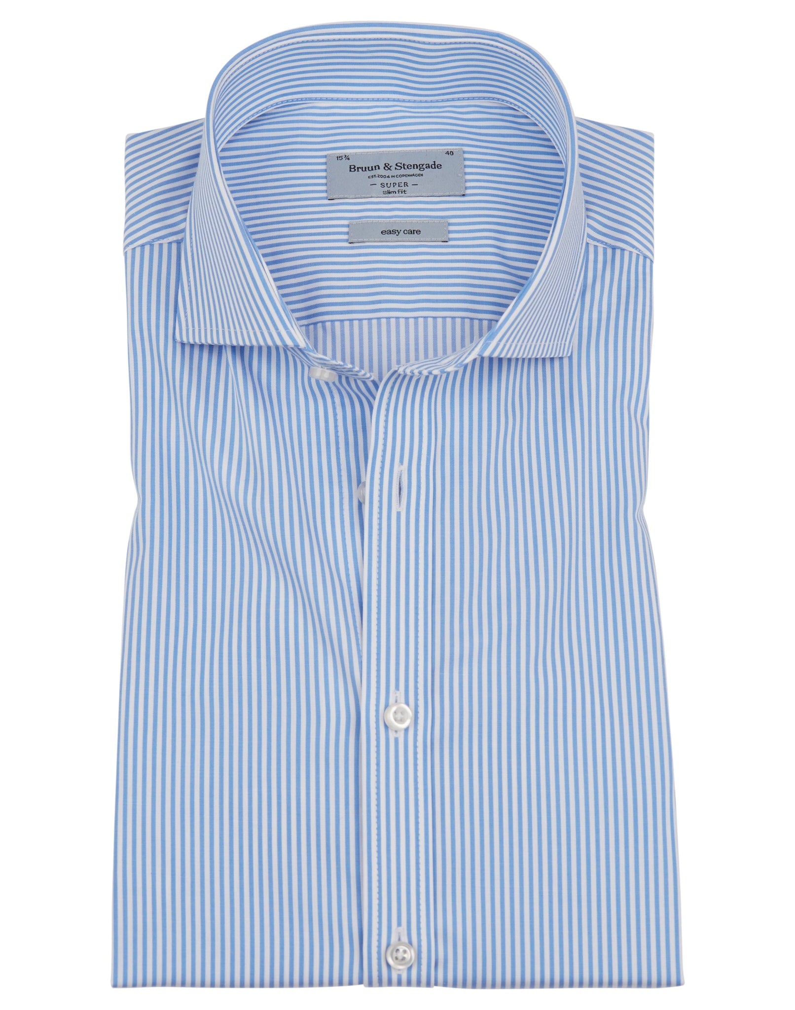 BS Pepper Super Slim Fit Skjorta - Light Blue