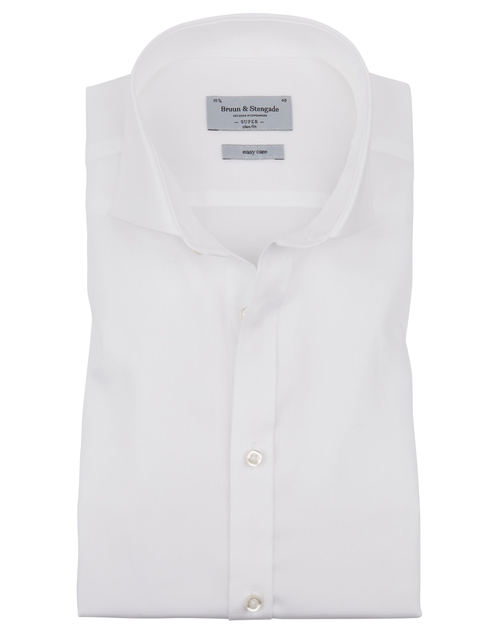 BS Pitmark Super Slim Fit Skjorta - White
