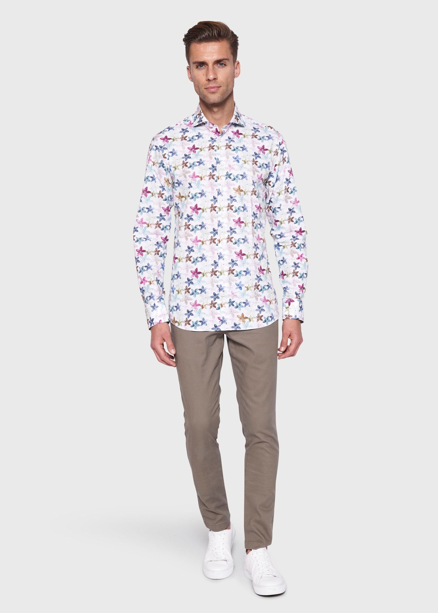 BS Porter Slim Fit Skjorta - White