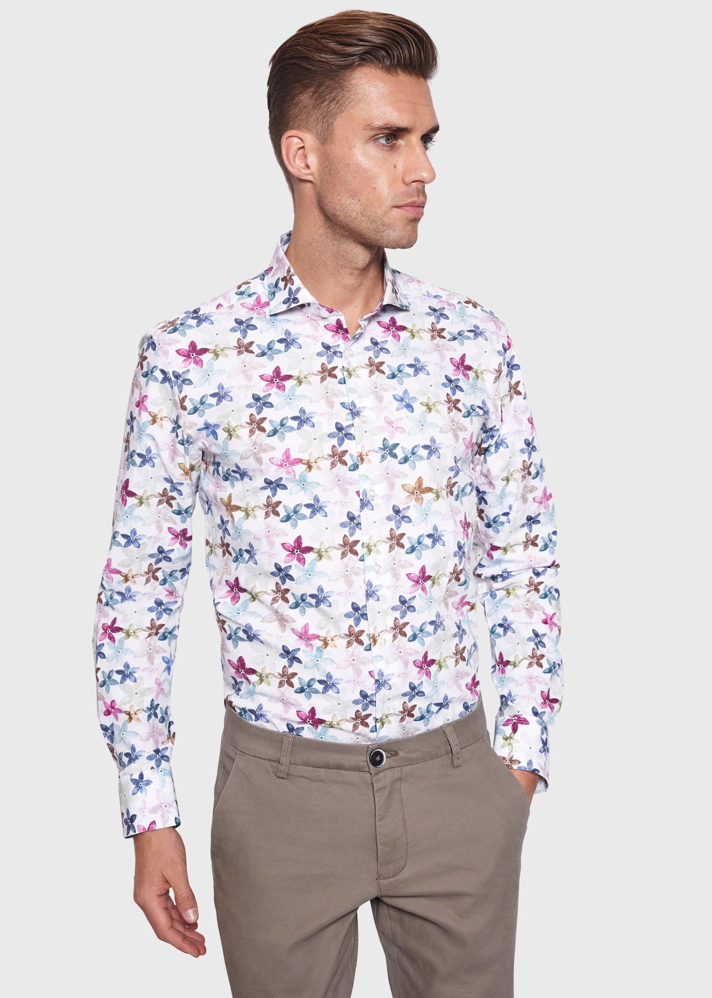 BS Porter Slim Fit Skjorta - White