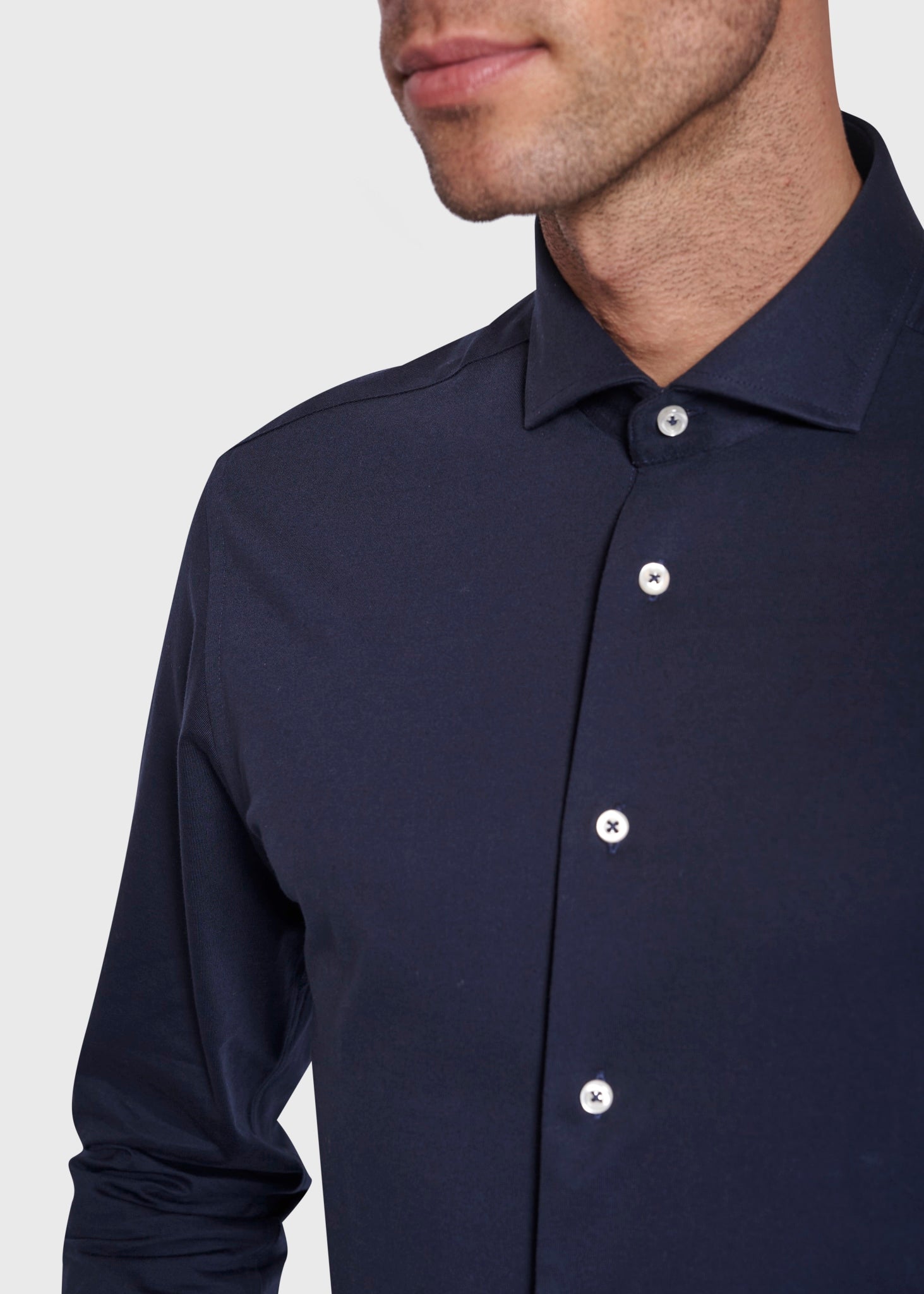 BS Etna Slim Fit Skjorta - Marinblå