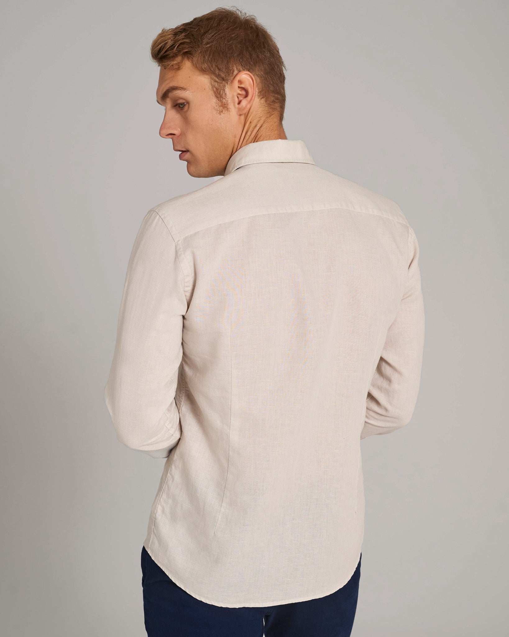 BS Daniel Casual Modern Fit Skjorta - Sand