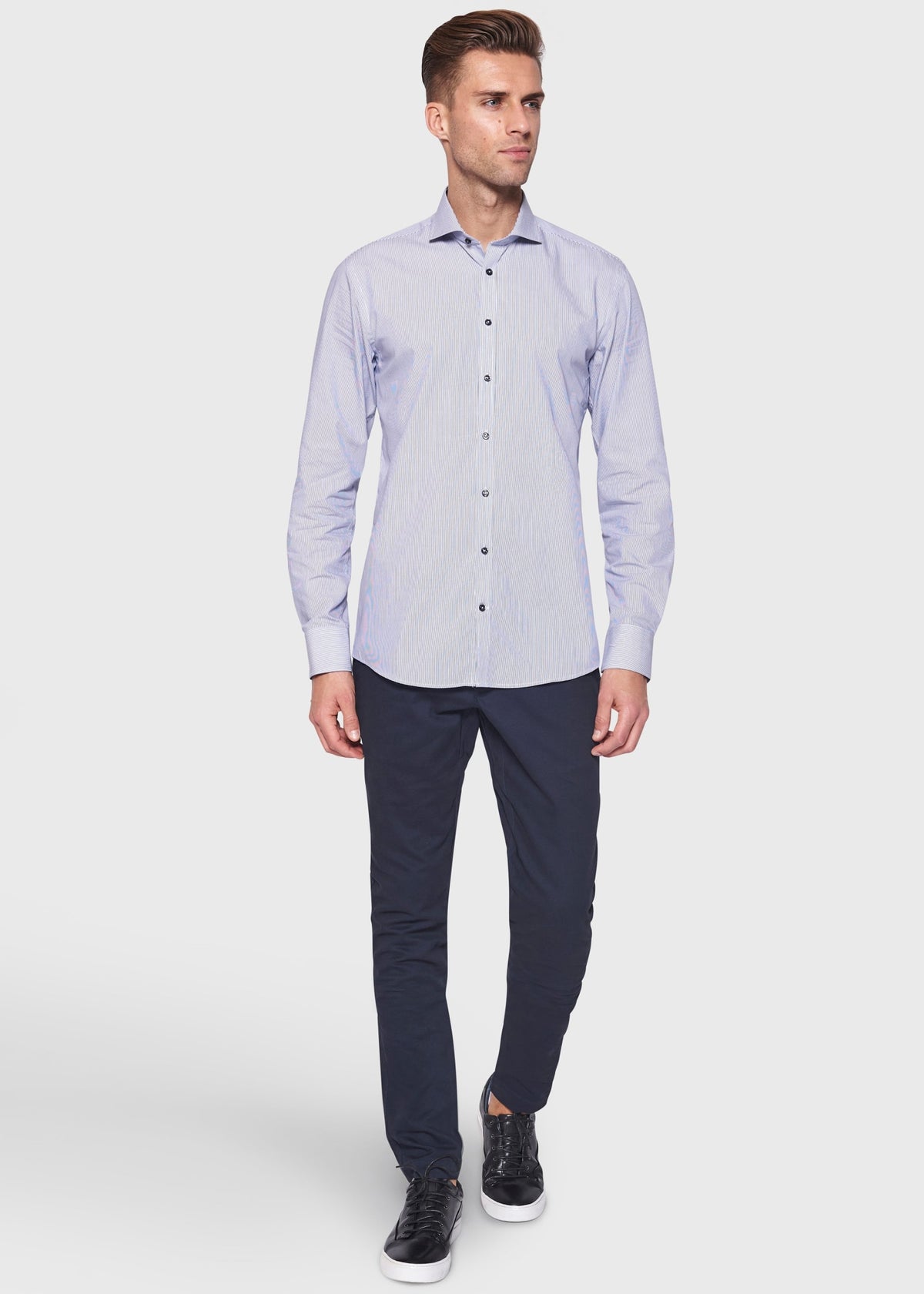 BS Ridley Slim Fit Skjorta Blue - Blue