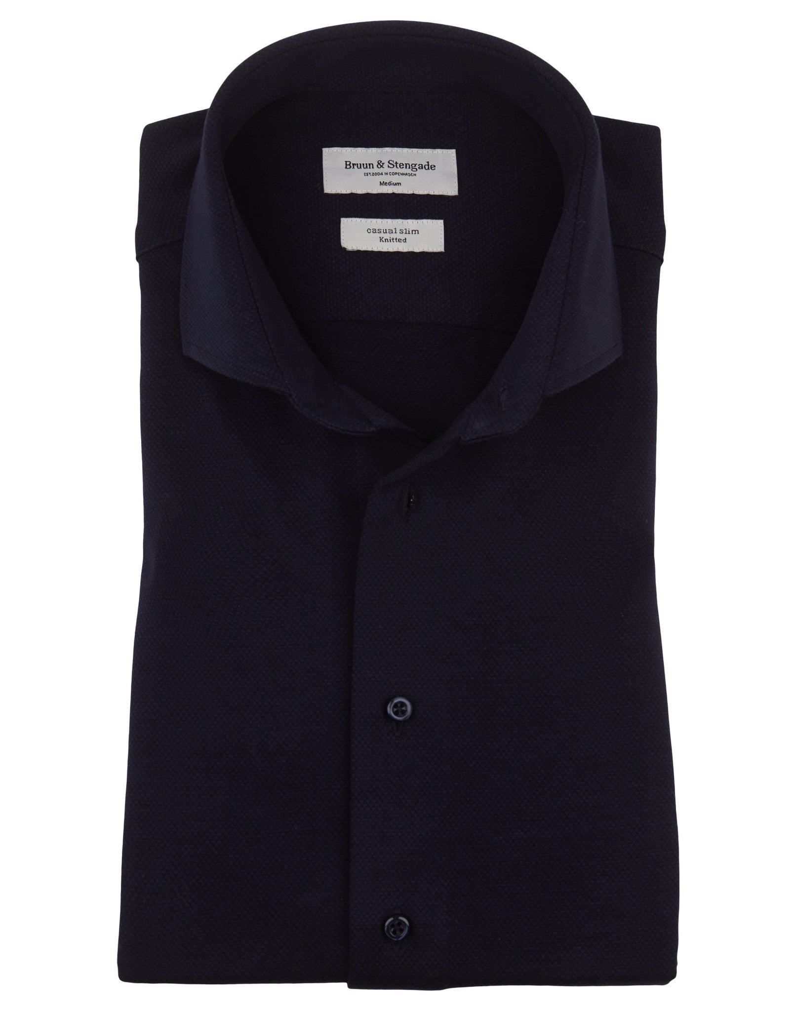 BS Sagan Slim Fit Skjorta - Navy
