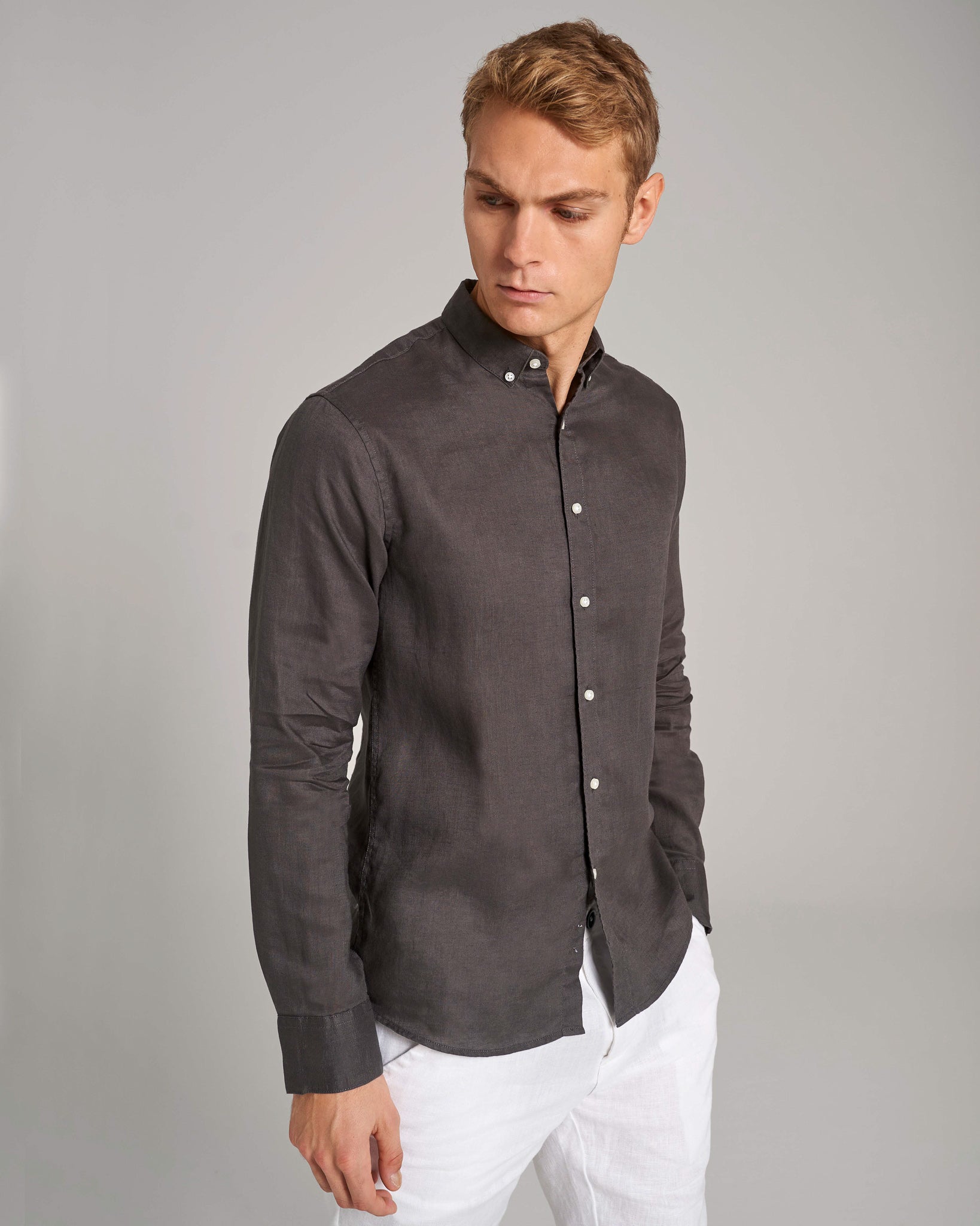 BS Carlos Casual Modern Fit Skjorta - Charcoal