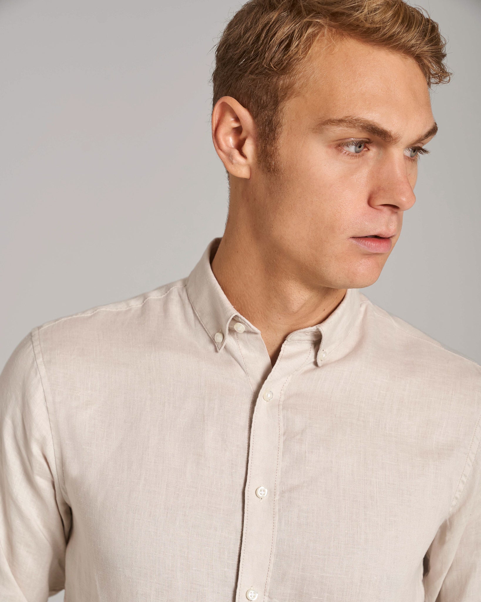 BS Carlos Casual Modern Fit Skjorta - Sand
