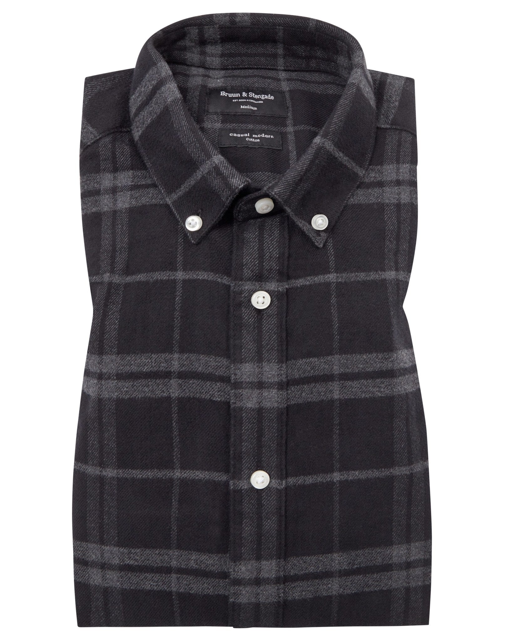 BS Sanneh Casual Modern Fit Skjorta - Svart