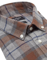 BS Sanneh Casual Modern Fit Skjorta - Brown