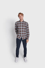 BS Sanneh Casual Modern Fit Skjorta - Brown