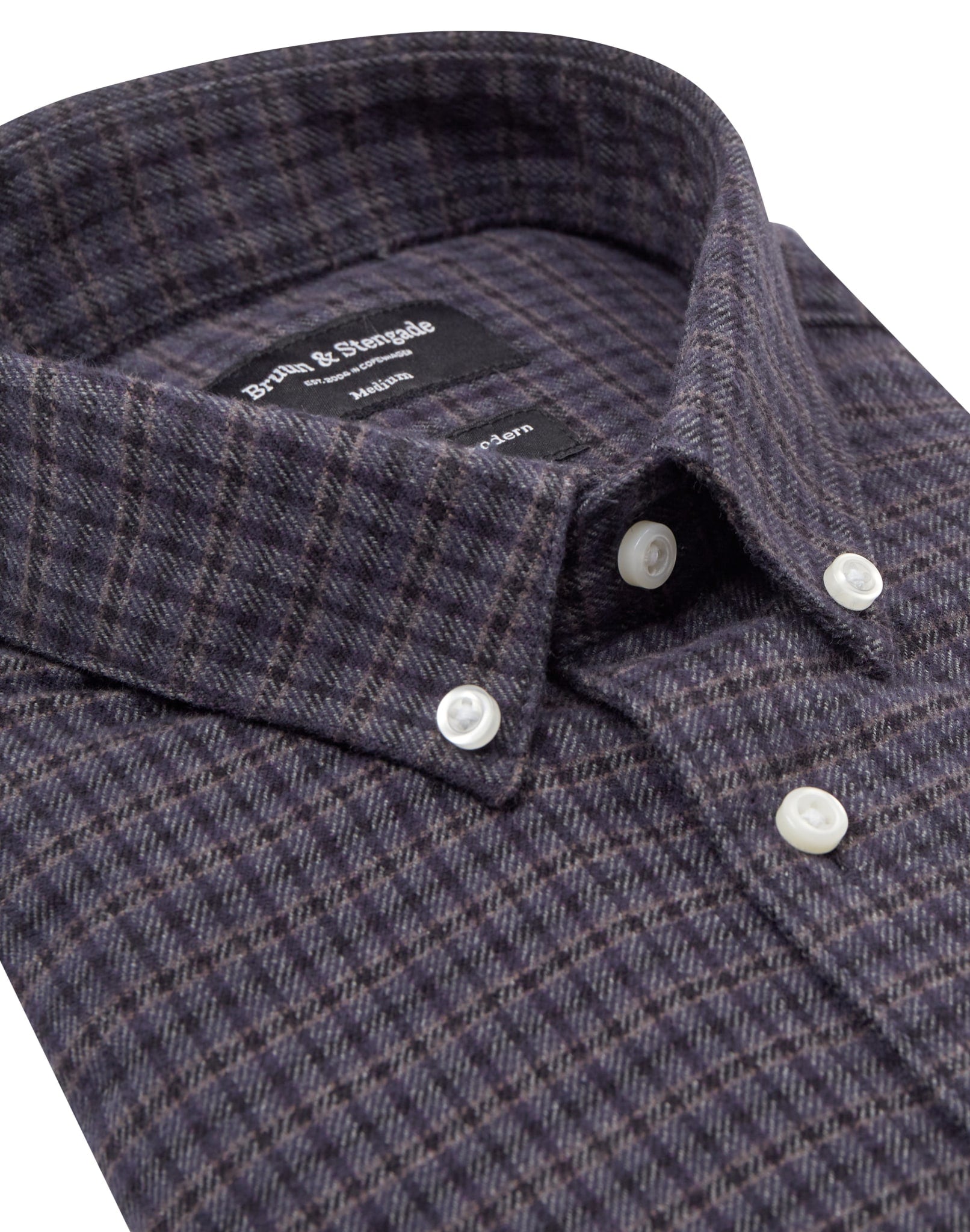 BS Sanneh Casual Modern Fit Skjorta - Thunder