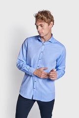 BS Serge Modern Fit Skjorta - Blue