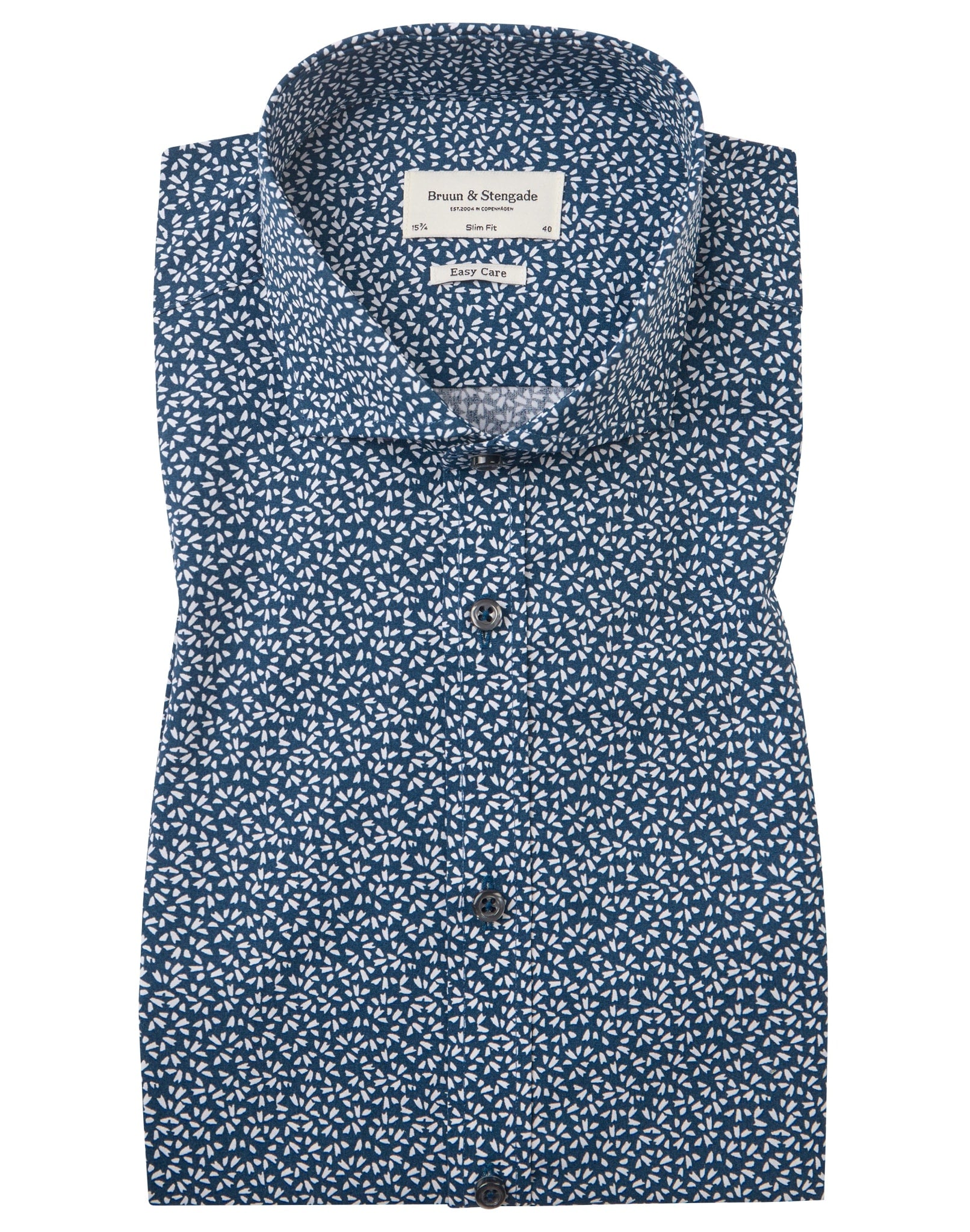 BS Shearer Slim Fit Skjorta - Navy