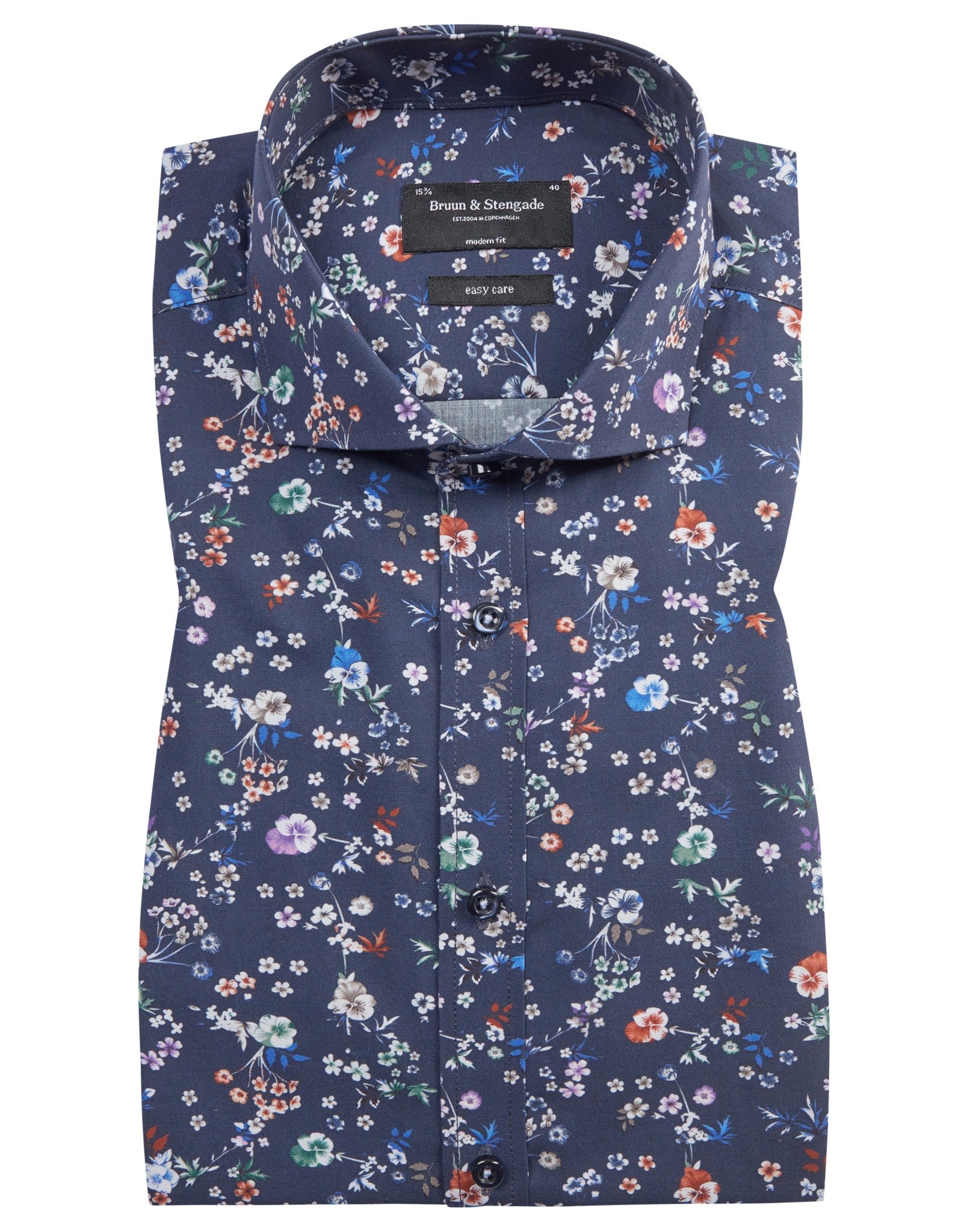 BS Sporar Modern Fit Skjorta - Navy