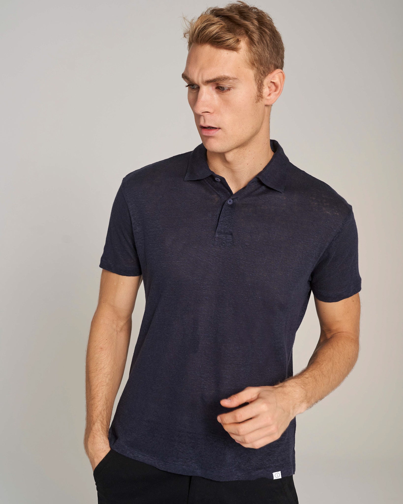 BS Tanna Regular Fit Pikétröja - Marinblå
