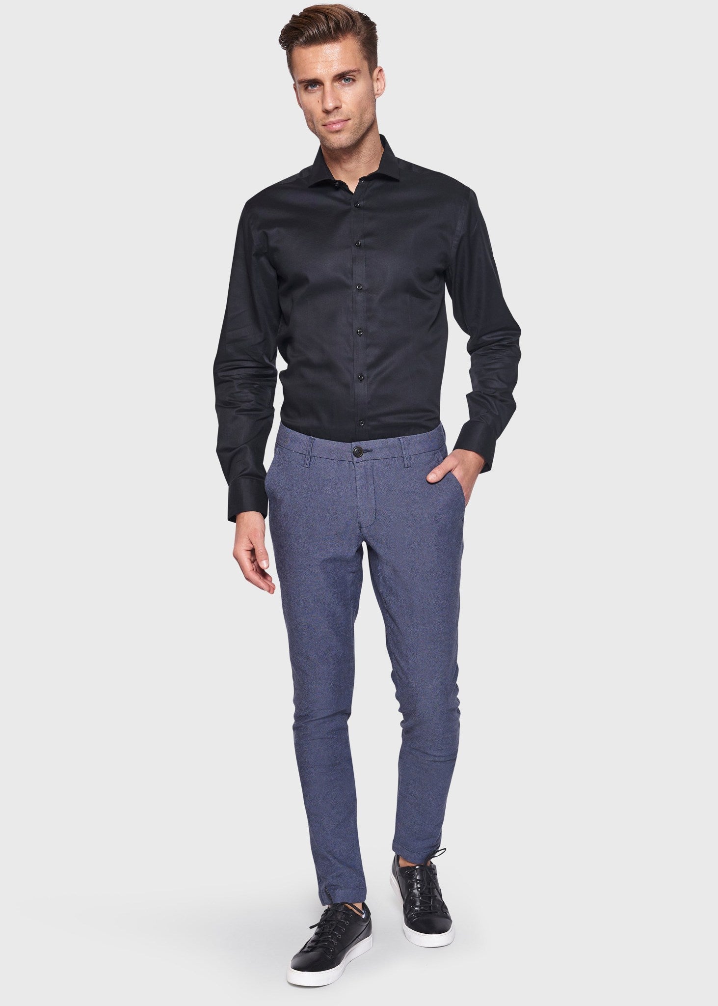 BS Ted Slim Fit Chinos - Blå