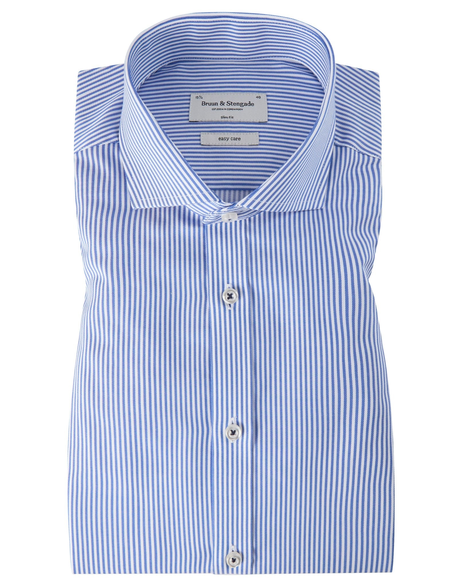 BS Ullrich Slim Fit Skjorta - Blå