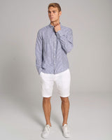 BS Valtteri Casual Modern Fit Skjorta - Navy/White