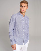 BS Valtteri Casual Modern Fit Skjorta - Navy/White