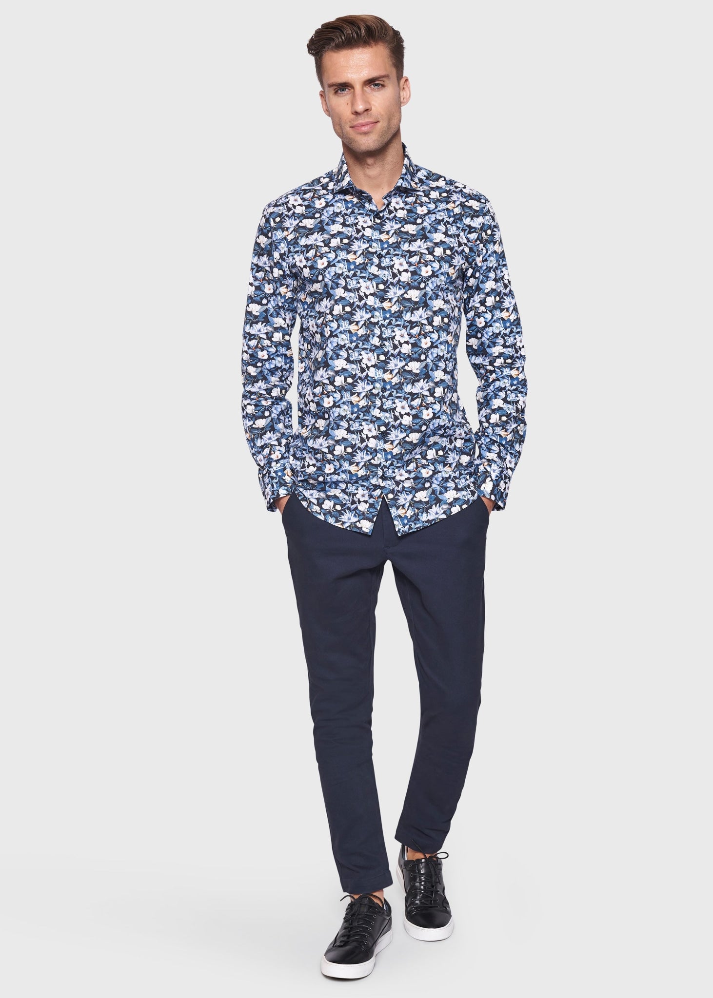 BS Vance Slim Fit Skjorta - Blå