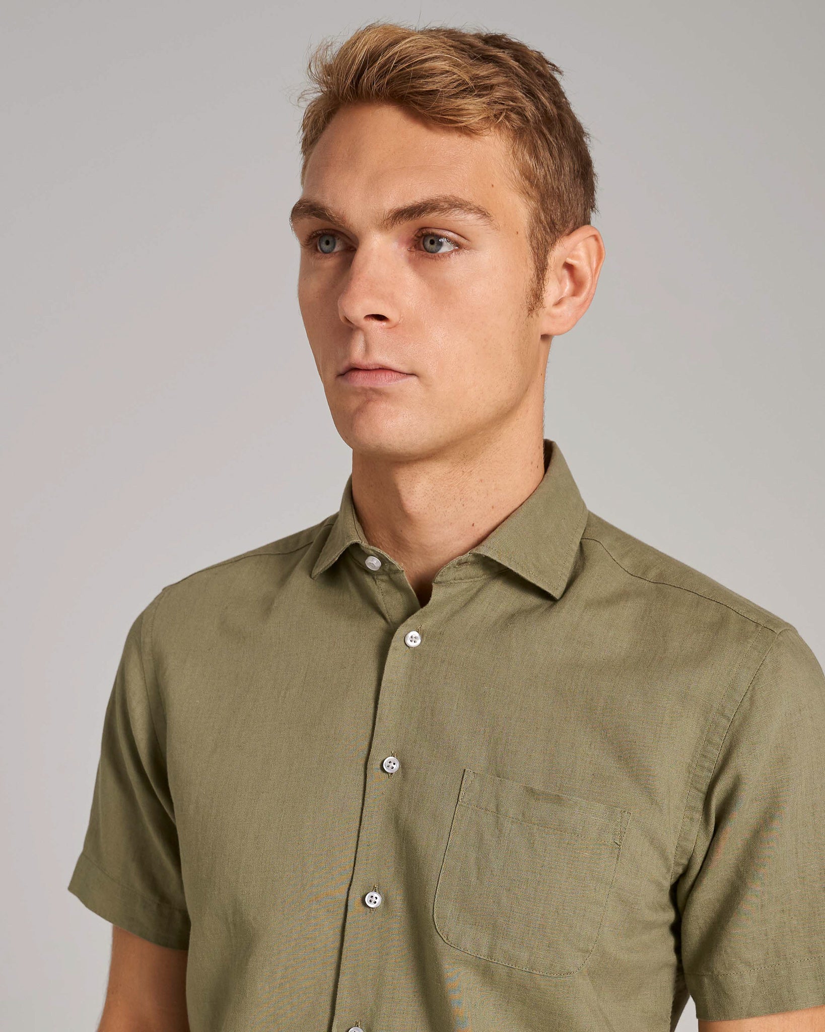 BS Max Casual Modern Fit Skjorta - Army