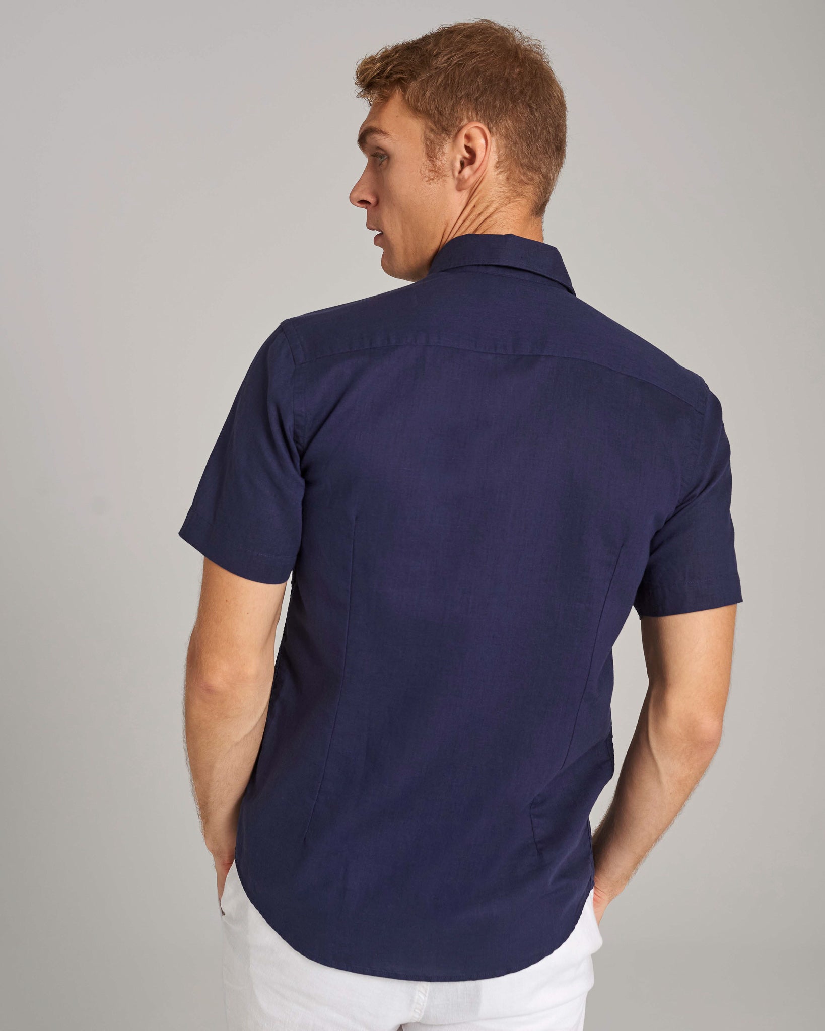 BS Max Casual Modern Fit Skjorta - Navy