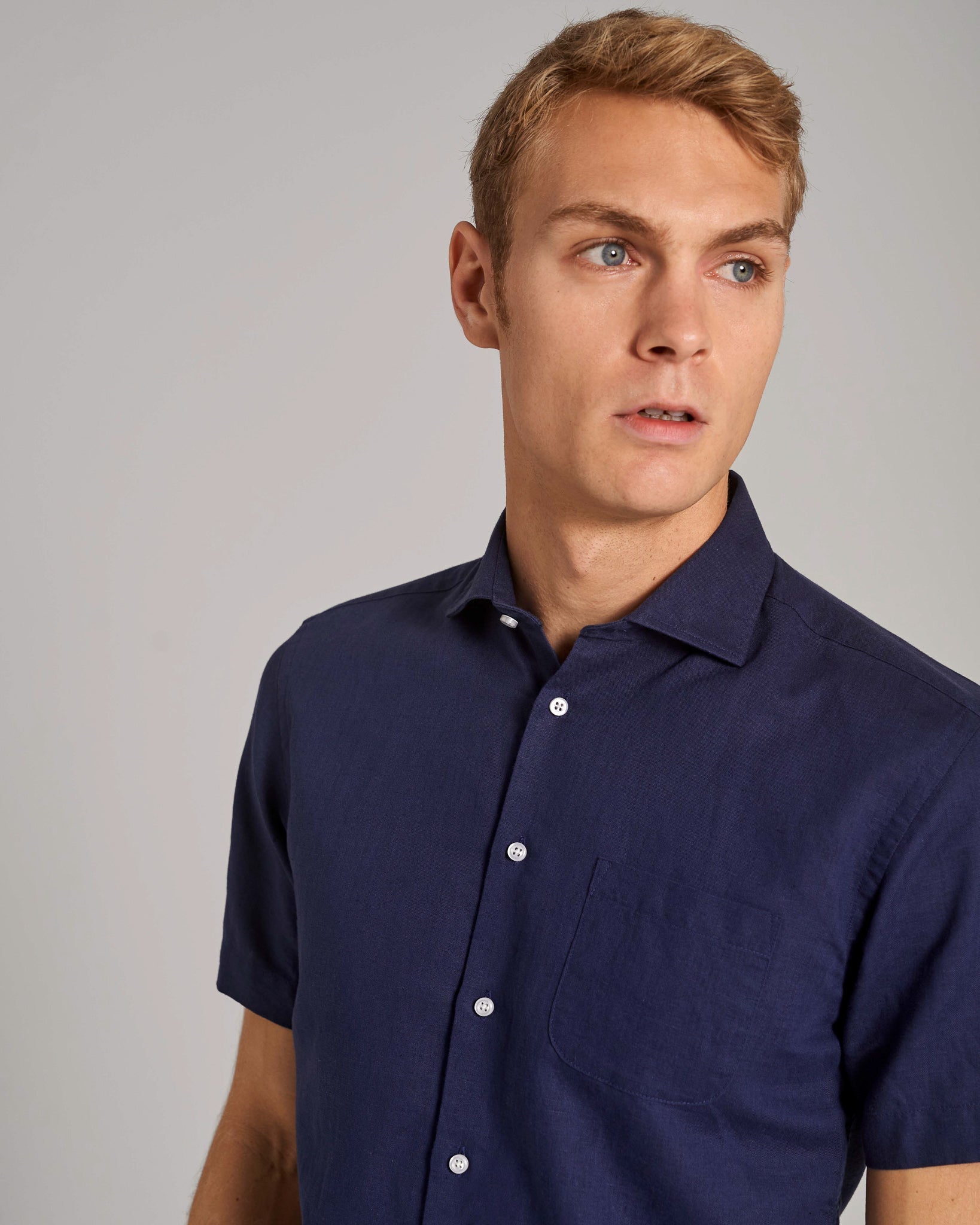 BS Max Casual Modern Fit Skjorta - Navy