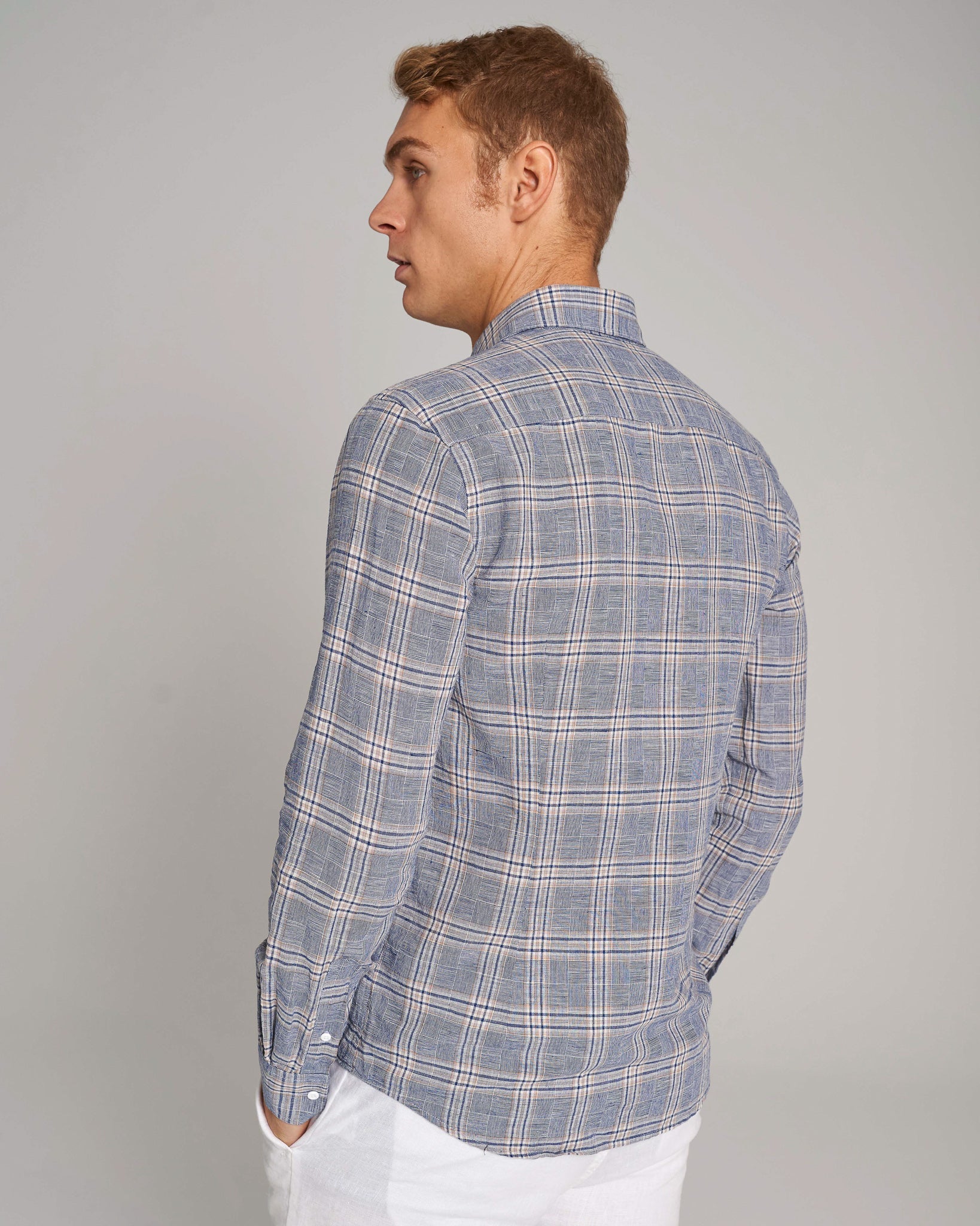 BS Sebastian Casual Modern Fit Skjorta - Blå