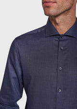 BS Wan Super Slim Fit Skjorta - Dark Blue