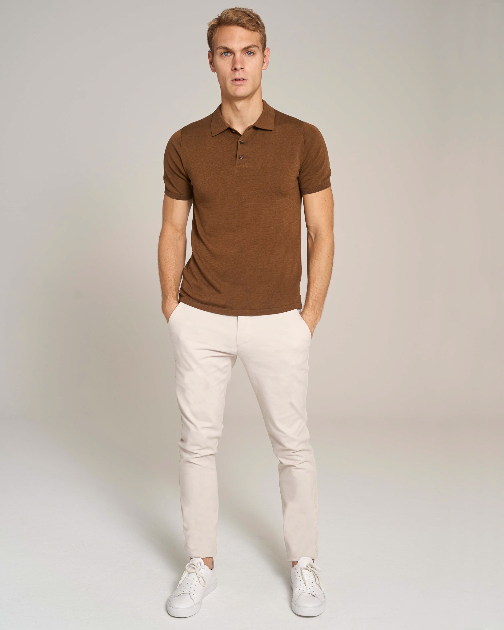 BS Webster Regular Fit Pikétröja - Ockra