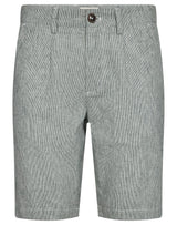 BS Darion Regular Fit Shorts - Rain Forrest/White