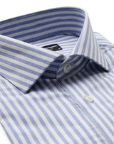 BS Drummond Modern Fit Skjorta - Light Blue/White