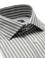 BS Lowry Modern Fit Skjorta - Green/White