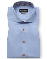 BS Mollgaard Modern Fit Skjorta - Light Blue/White