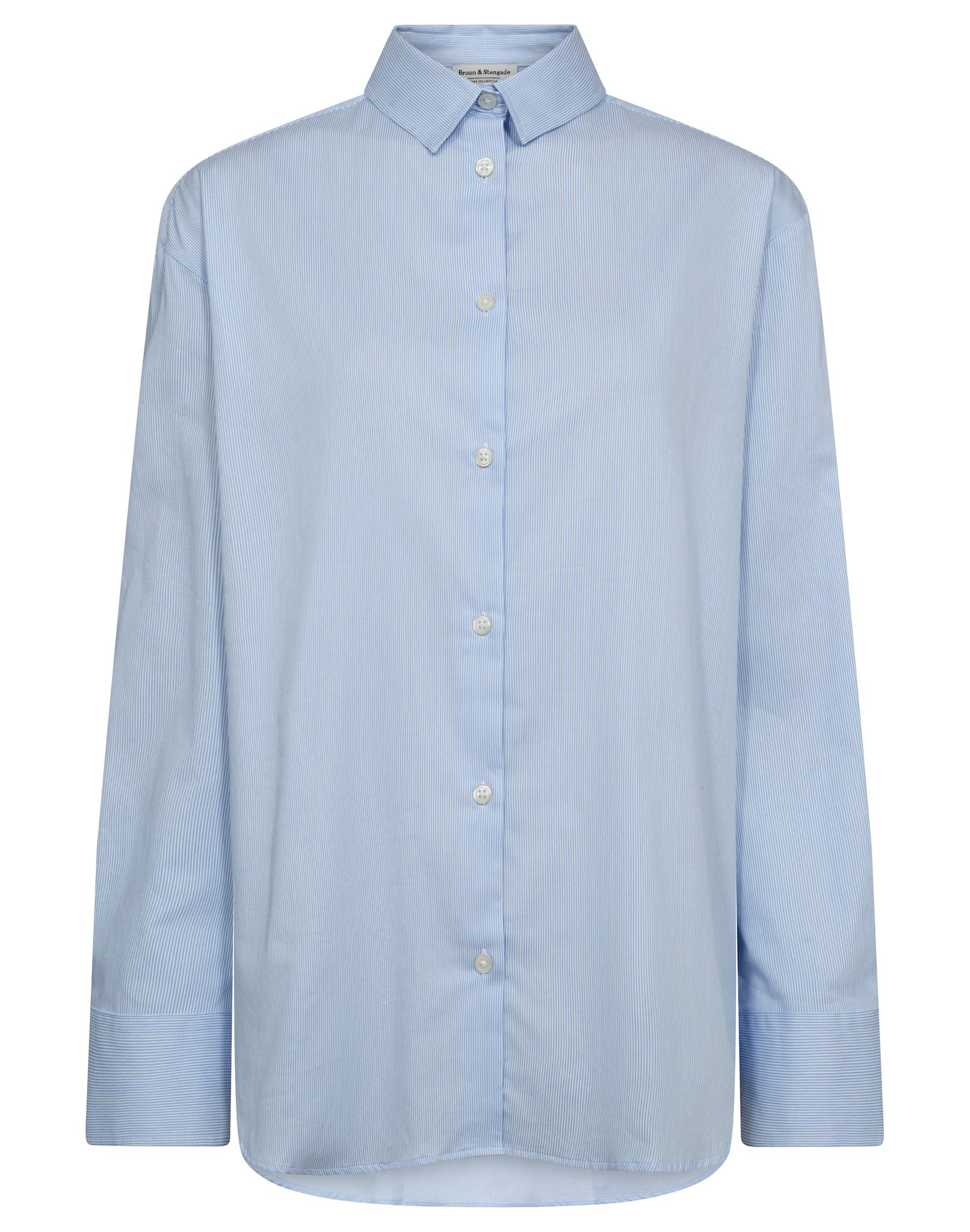 BS Maia Regular Fit Skjorta - Light Blue/White