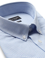 BS Altmaier Modern Fit Skjorta - Light Blue/White