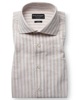 BS O'Sullivan Casual Modern Fit Skjorta - Sand/White