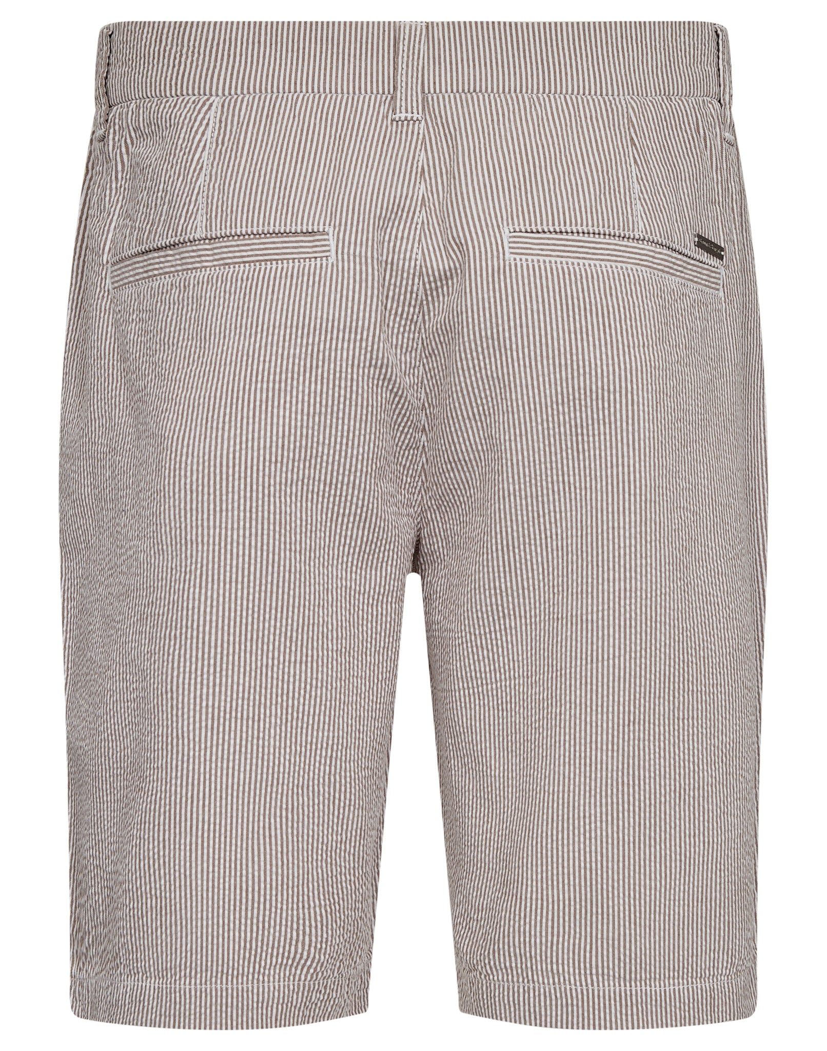 BS Elio Regular Fit Shorts - Brun/Vit