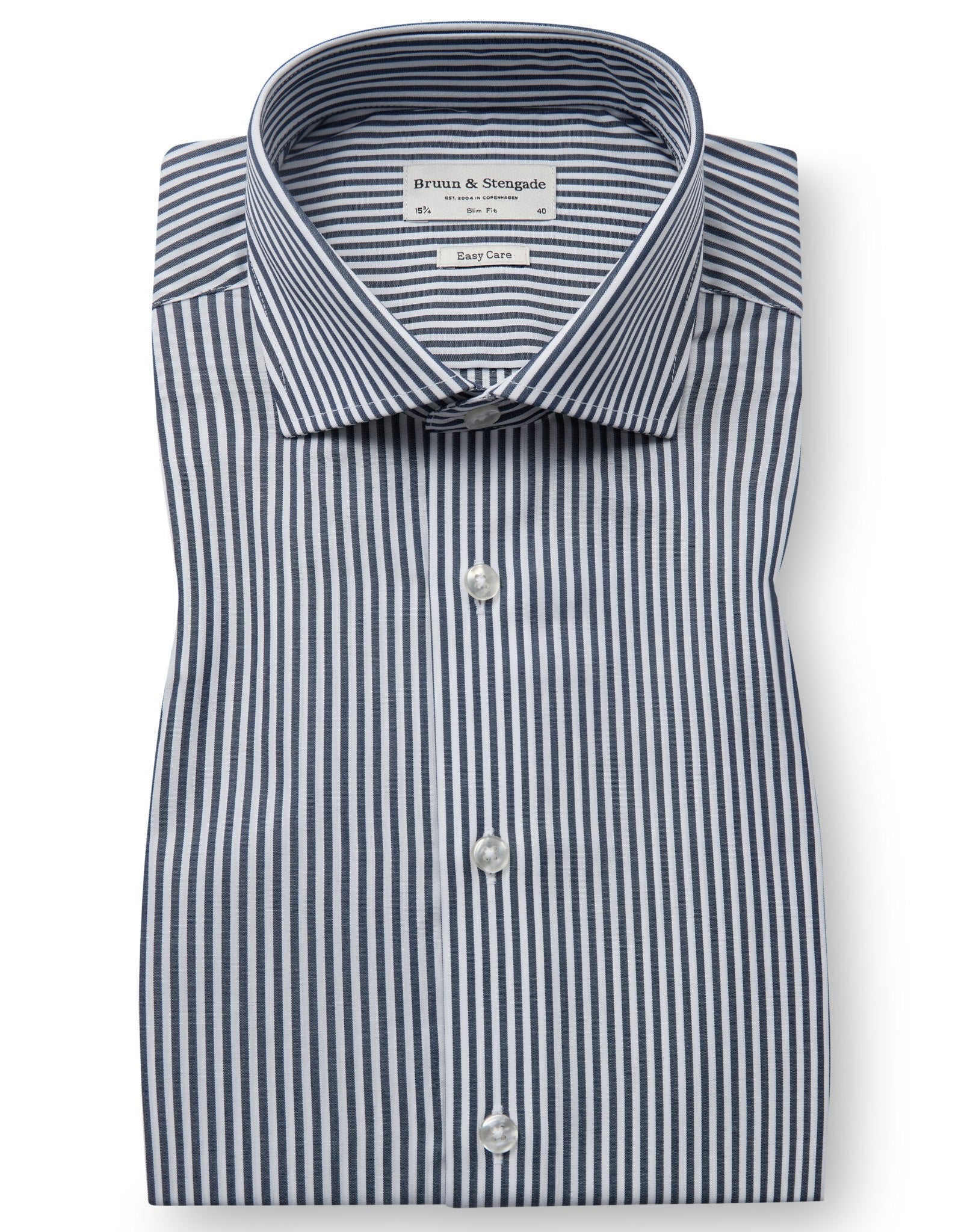 BS Love Slim Fit Skjorta - Navy/White
