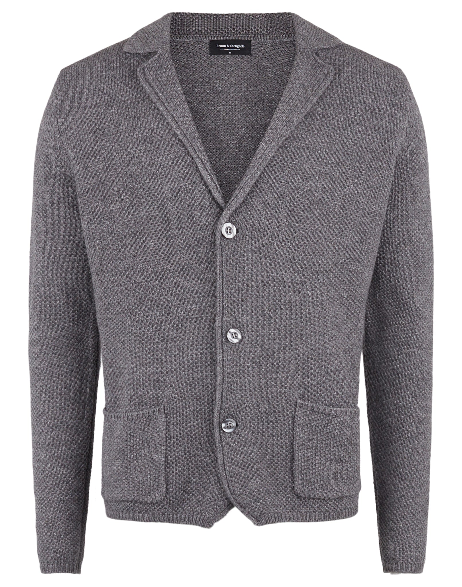 BS Yak Regular Fit Stickad Tröja - Grey